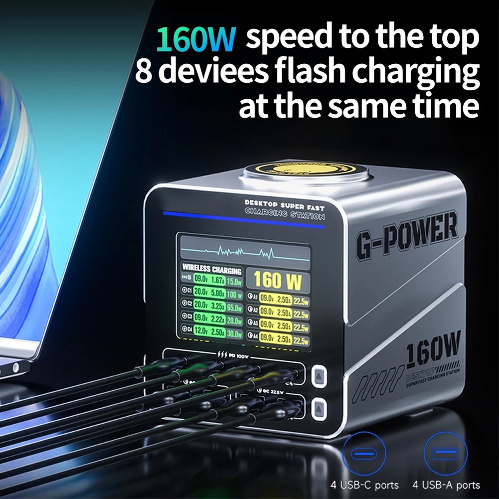 newA10R 160W 8-Port GaN Fast C - Electronics Repair Tools And Equipment review and price