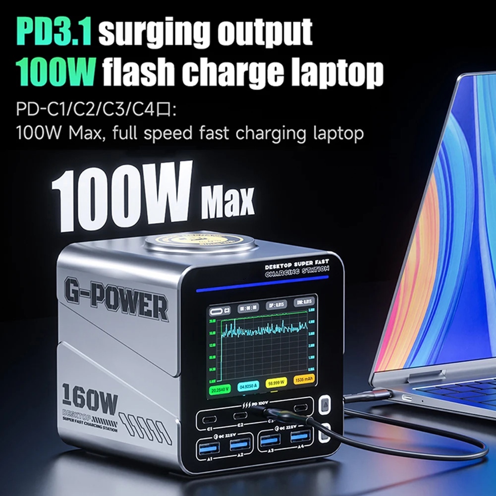 newA10R 160W 8-Port GaN Fast C - Electronics Repair Tools And Equipment review and price
