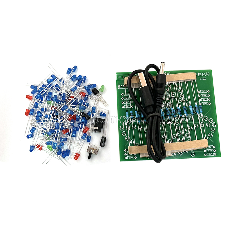 DC 3-5V DIY LED Swing Wind Chi - Electronics Repair School review and price