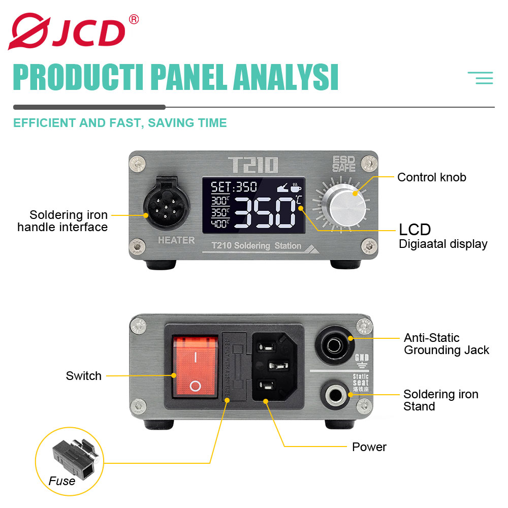 JCD T210 Smart Soldering Stati - Electronics Repair Tools And Equipment review and price