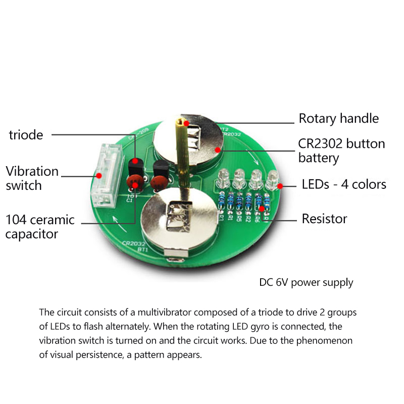 LED Desktop Rotating Light Gyr - Electronics Repair School review and price
